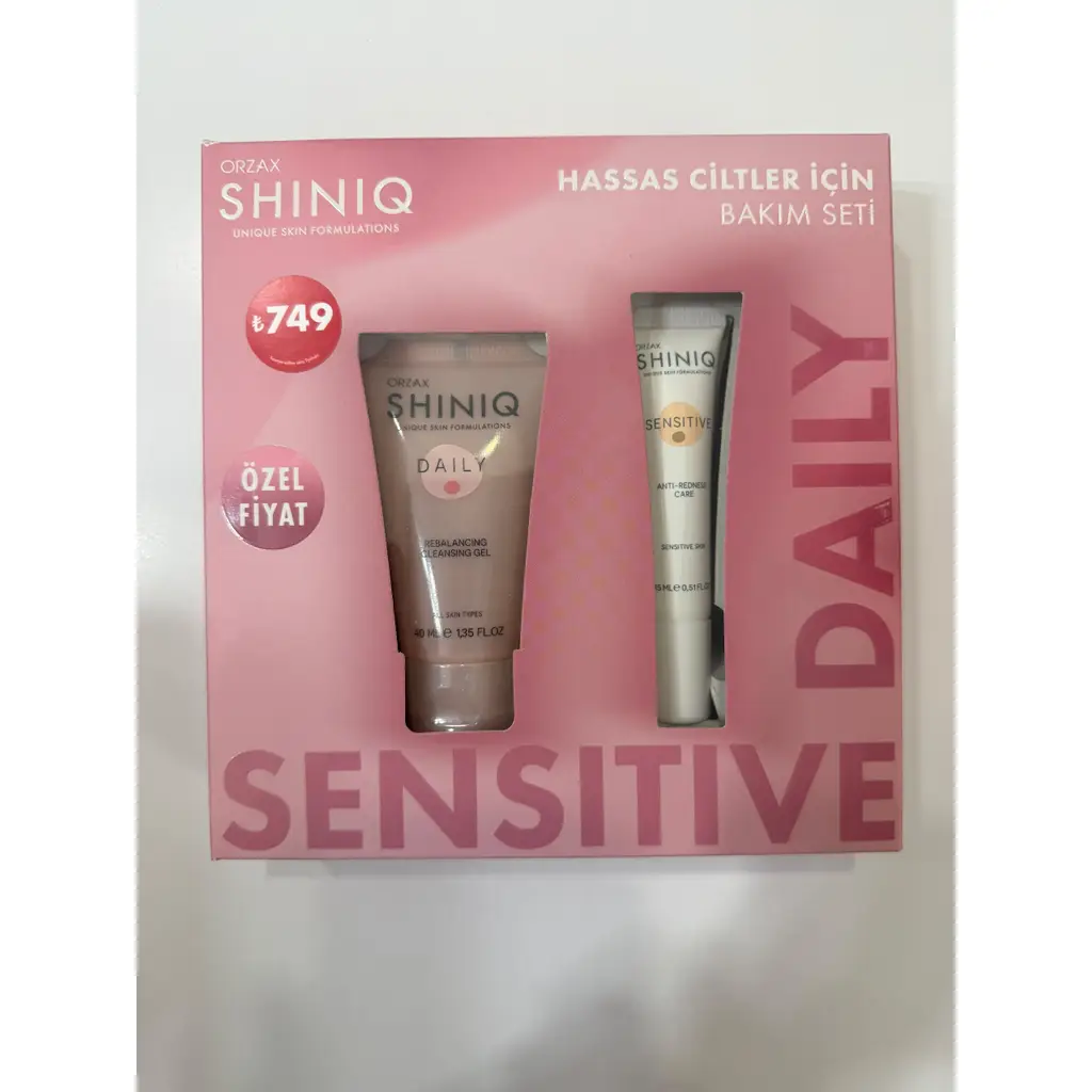 SHINIQ DY TEMIZ JEL 40 ML + HASSAS KREM 15 ML