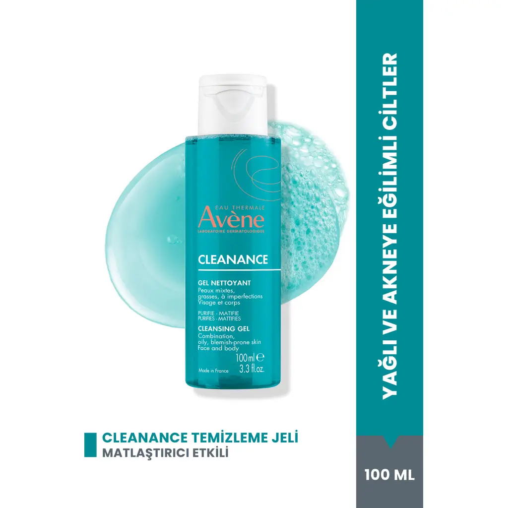 Avène Cleanance Karma ve Yağlı Ciltler İçin Temizleme Jeli 100 ml