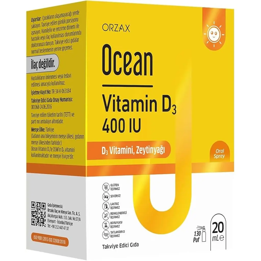 Ocean Vitamin D3 400 IU Oral Sprey 20 ml