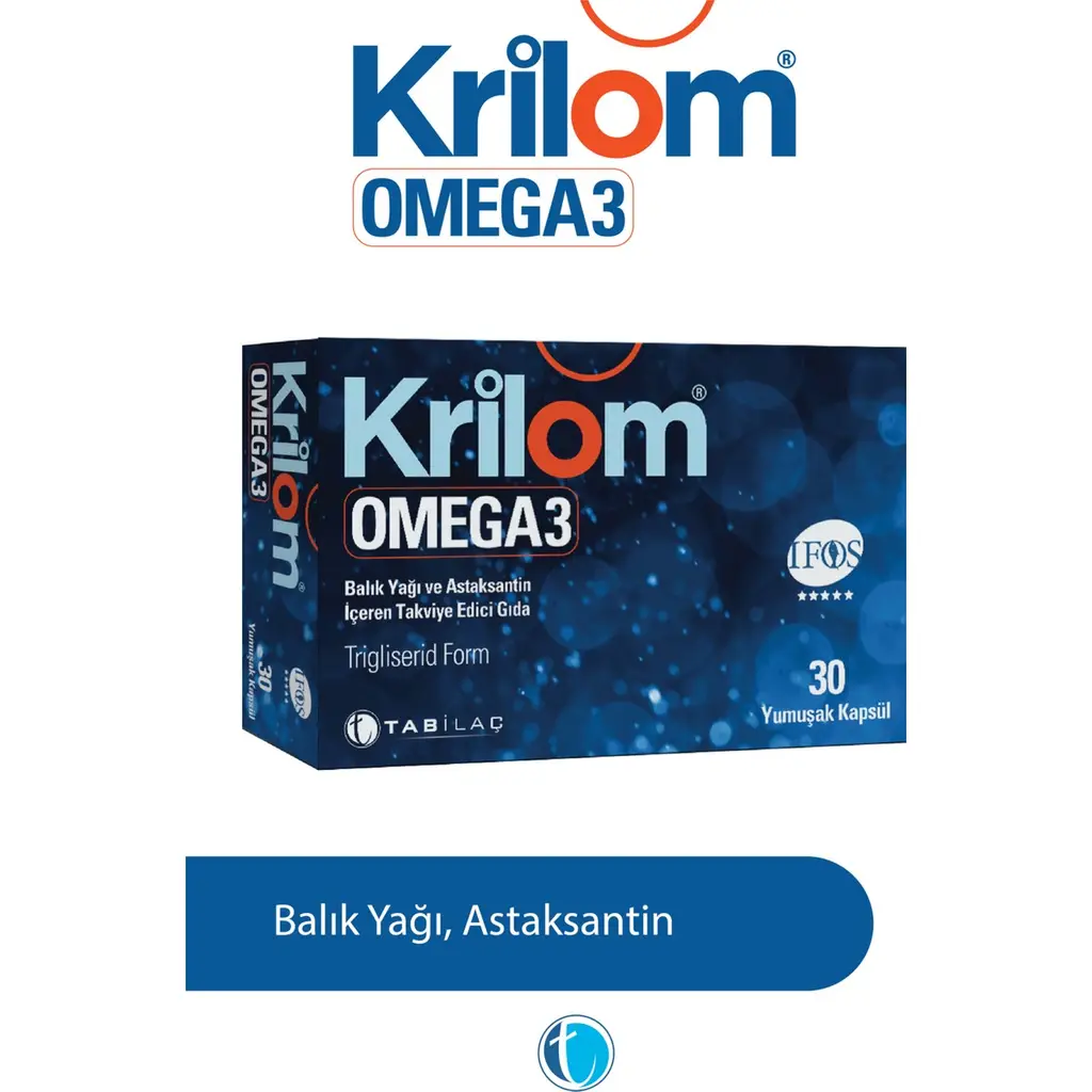Krilom Omega-3 30 Yumuşak Kapsül