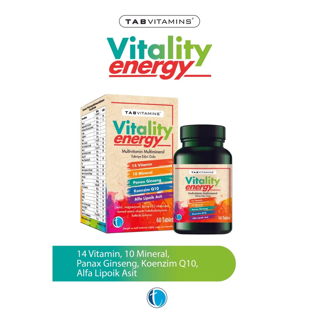 Tabvitamins Vitality Energy 60 Tablet